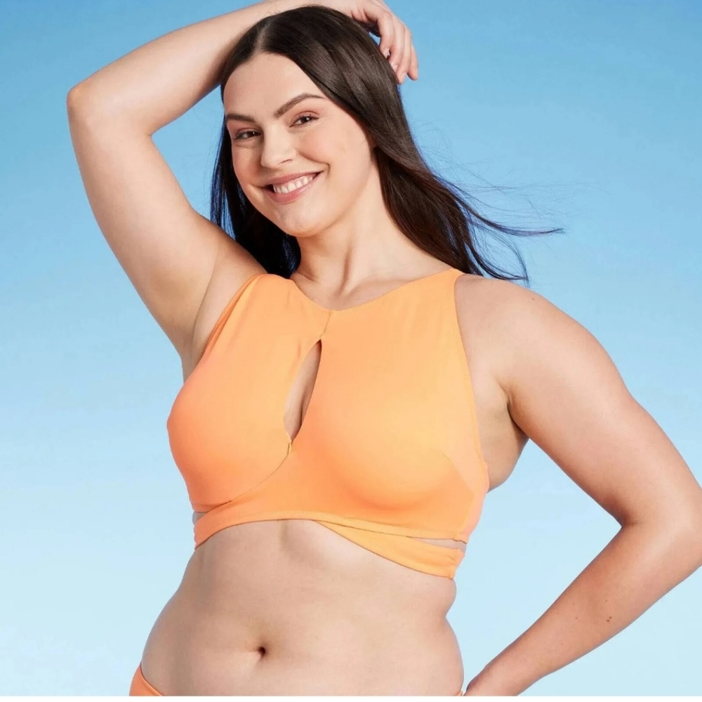Shade & Shore HighNeck Cut Out Underwire Bikini top